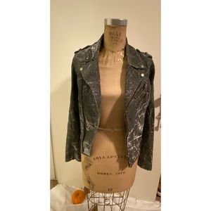 Tripp nyc metallic moto jacket.